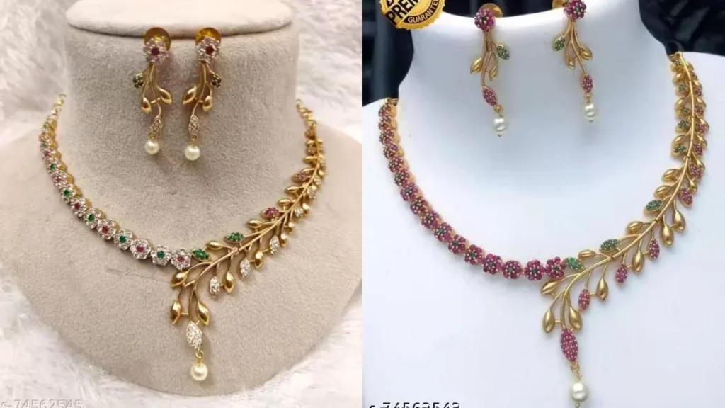 AD Stone Necklace set