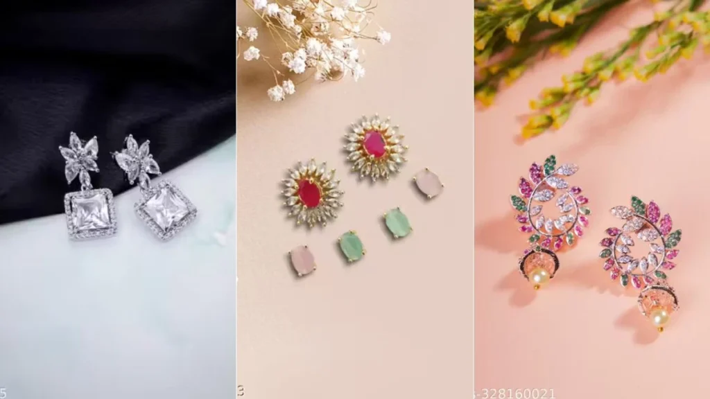 CZ Earrings Design