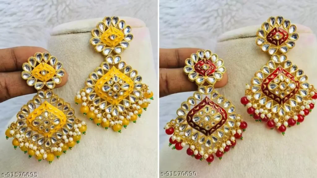 Meenakari Earrings For Women