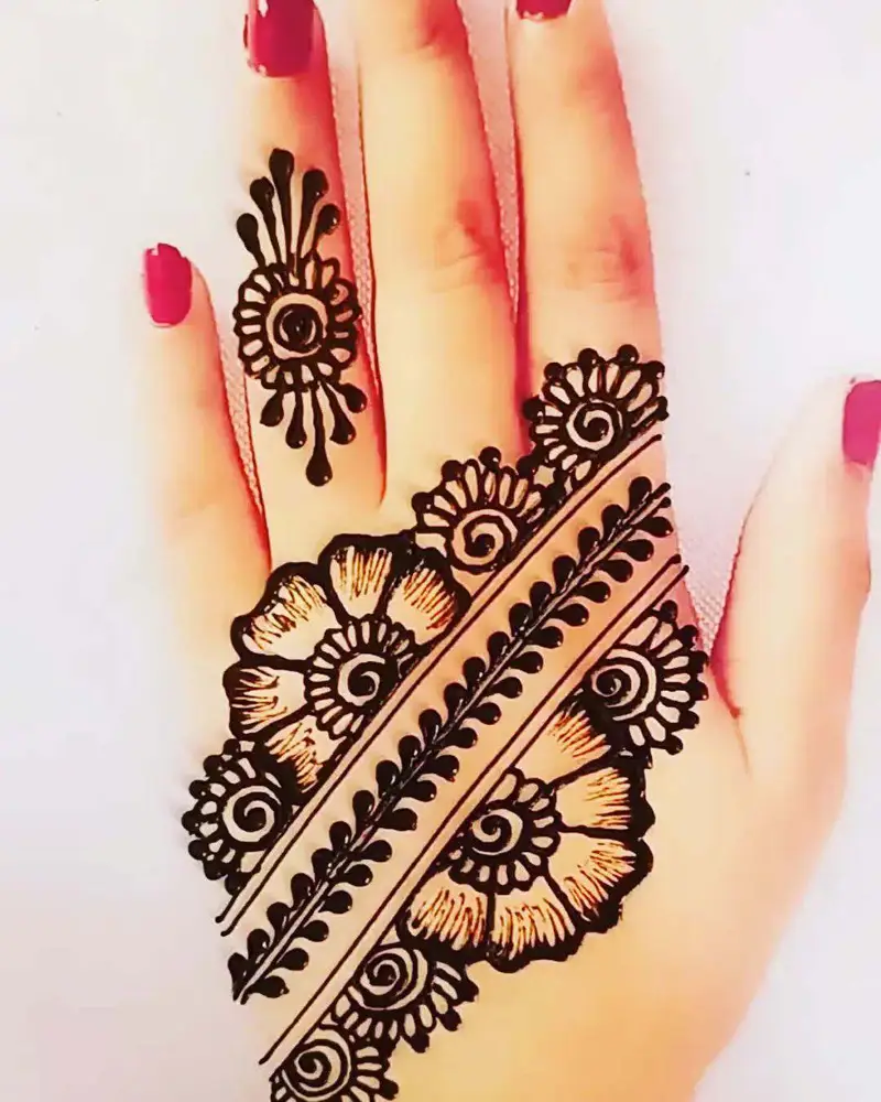 easy mehndi design 