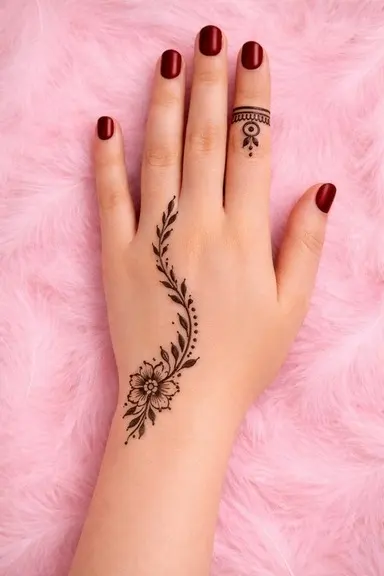 Mehndi design for girls simple and easy