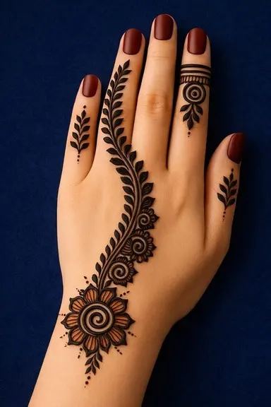 Girls mehndi design latest