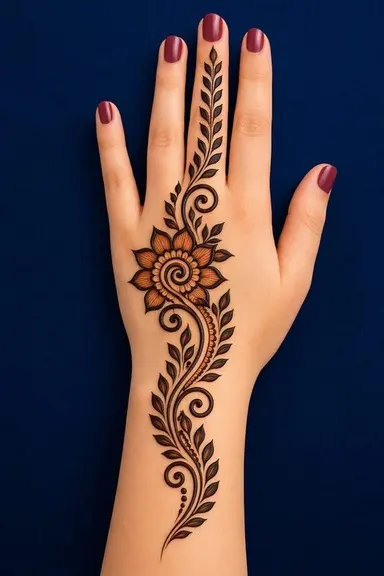 Girls mehndi design latest