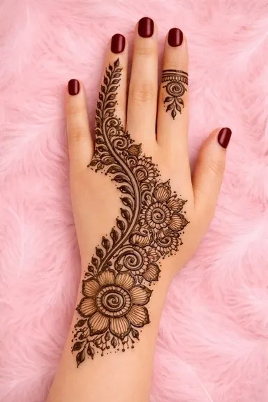Stylish mehndi design