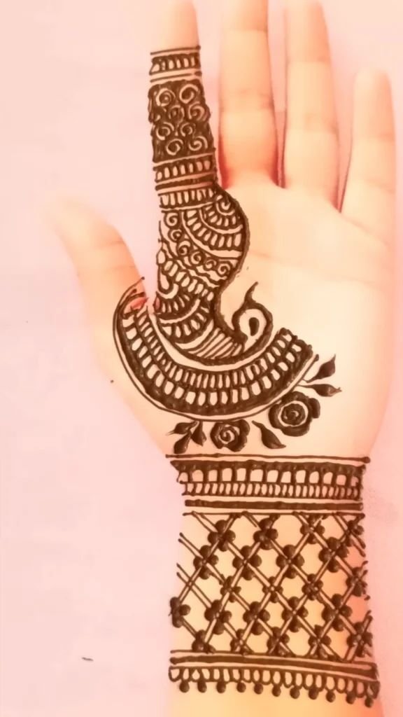 simple mehndi design for girls