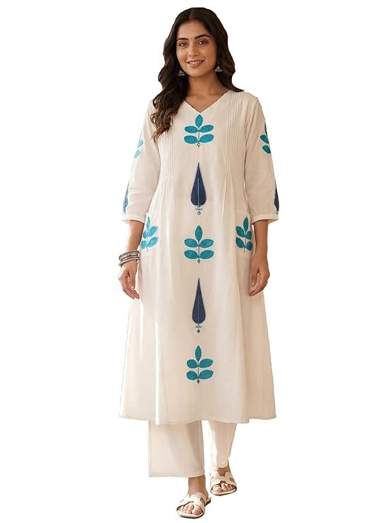 5 Best Women Kurta Styles in 2026 That Look Stylish & Feel Comfortable 7 Women's Pure Cotton Printed A-Line Kurta & Palazzo Set