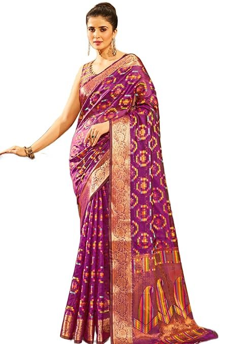 Women's Kanjivaram Banarasi Silk Saree