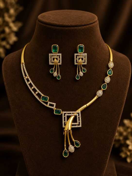 Necklace Set : 10 Stunning Golden Jewellery Set Designs to Elevate Your Royal Look 2026 Latest 7 Ruby & Diamond Inspired Jewellery Set Designs