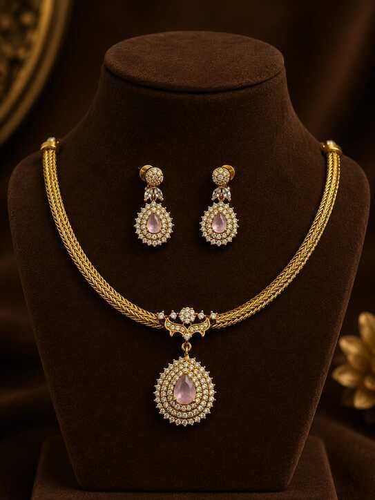 AD CHOKER NECKLACE SET AD CHOKER NECKLACE SET