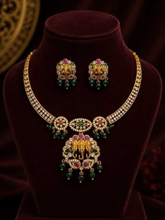 Necklace Set : 10 Stunning Golden Jewellery Set Designs to Elevate Your Royal Look 2026 Latest 12 Jewellery Set Designs 6