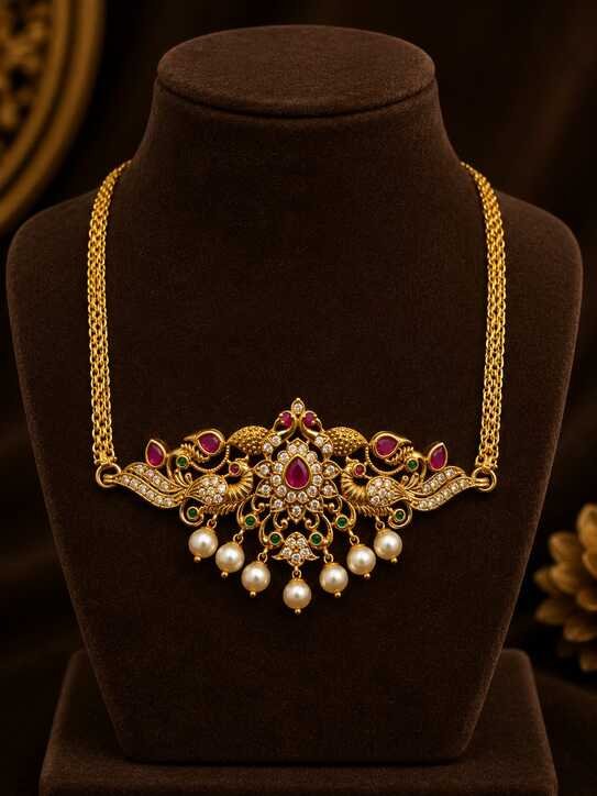Necklace Set : 10 Stunning Golden Jewellery Set Designs to Elevate Your Royal Look 2026 Latest 5 Pearl Drop Antique Sets