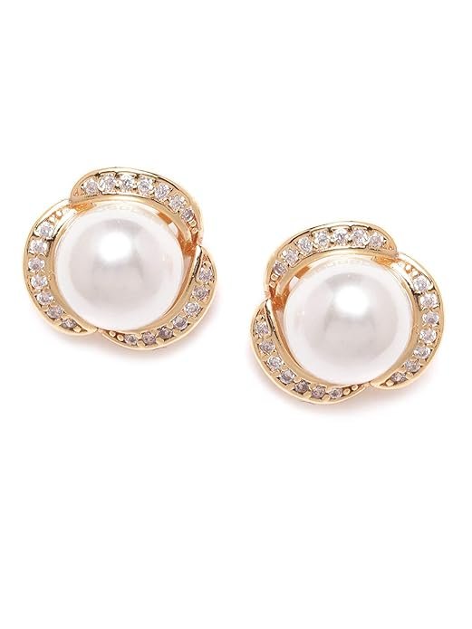 Pearl Stud Earrings for Women