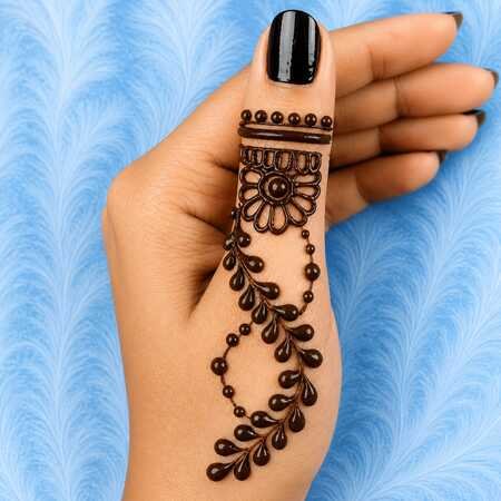 सुंदर और आसान मेहंदी डिजाइन Photo
