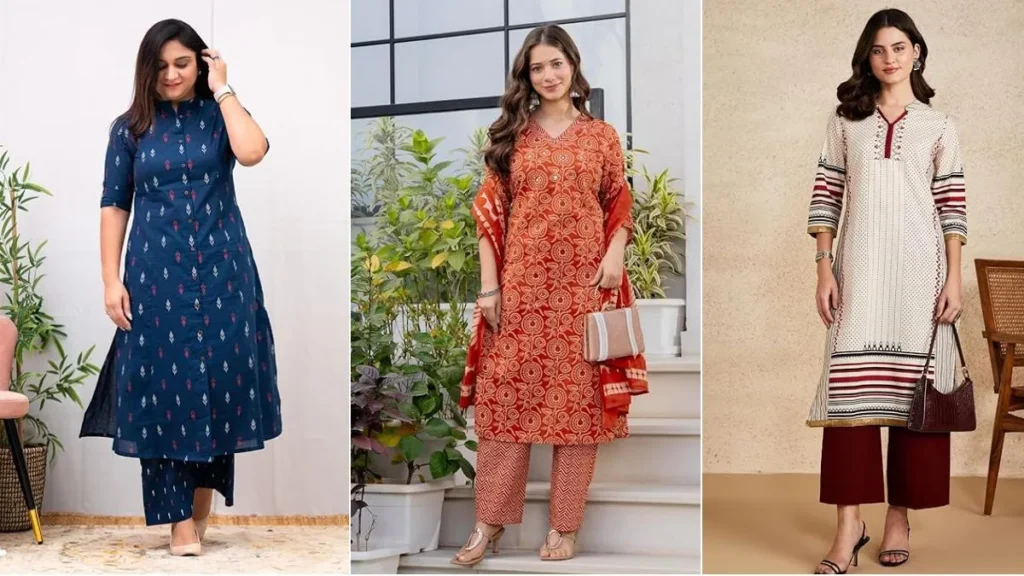 Women Cotton Kurtas for Office Wear