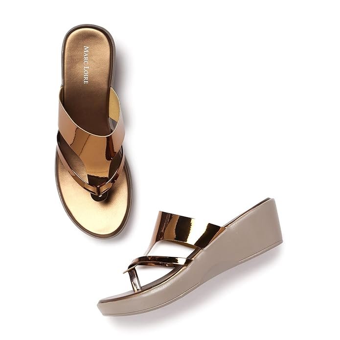 Women Round Toe Wedge Heel Sandal