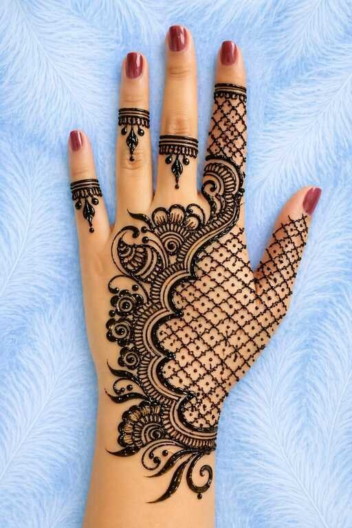 50 Latest Eid Mehndi Designs 2026 for Girls & Women 21 Back Hand Mehndi Design for Eid