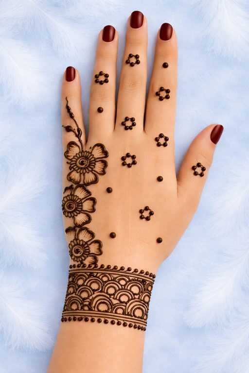 50 Latest Eid Mehndi Designs 2026 for Girls & Women 18 Back Hand Mehndi Design for Eid