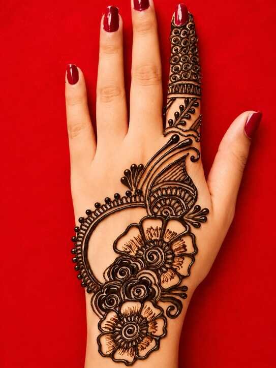 50 Latest Eid Mehndi Designs 2026 for Girls & Women 42 latest arabic mehndi design 2026 5