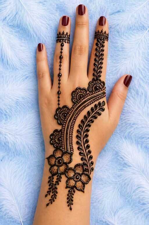 50 Latest Eid Mehndi Designs 2026 for Girls & Women 11 Arabic Eid Mehndi Design