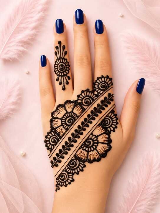 50 Latest Eid Mehndi Designs 2026 for Girls & Women 8 Arabic Eid Mehndi Design