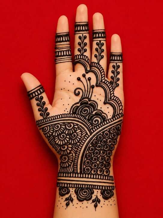 50 Latest Eid Mehndi Designs 2026 for Girls & Women 9 Arabic Eid Mehndi Design