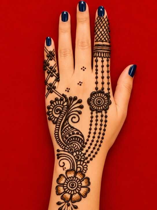 50 Latest Eid Mehndi Designs 2026 for Girls & Women 6 Simple Eid Mehndi Design 2026
