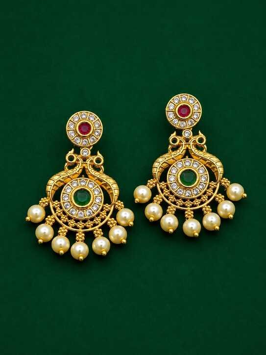 AD Earrings Design for Wedding Functions