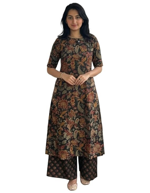 Straight Printed Kurta with Palazzo