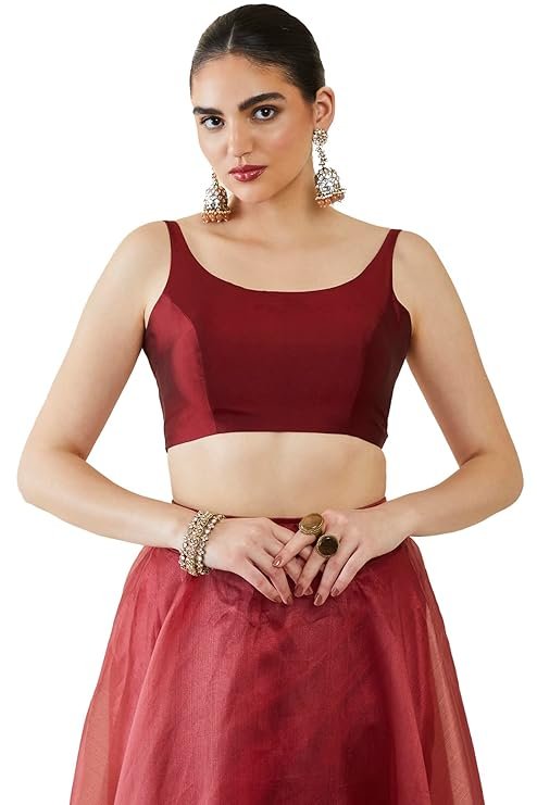 Solid Sleeveless Padded Blouse