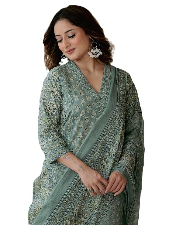 Women’s Cotton Printed Kurta Set