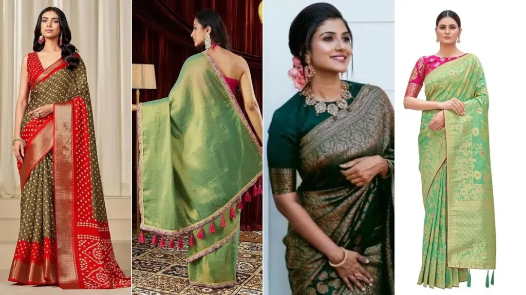 Beautiful Green Sarees for Sawan 2026: Top 5 Elegant Picks for Festive Wear 2 Beautiful Green Sarees