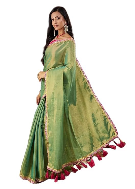 Beautiful Green Sarees for Sawan 2026: Top 5 Elegant Picks for Festive Wear 5 Cotton Silk Embellished Saree