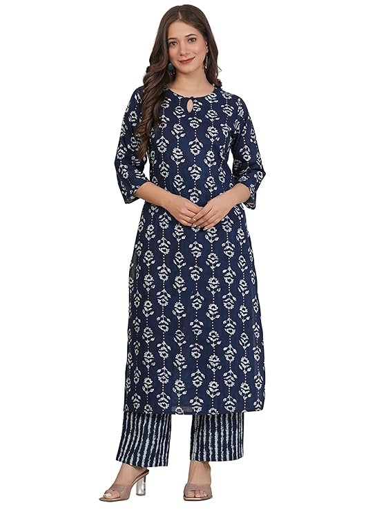 Printed Straight Kurta Set