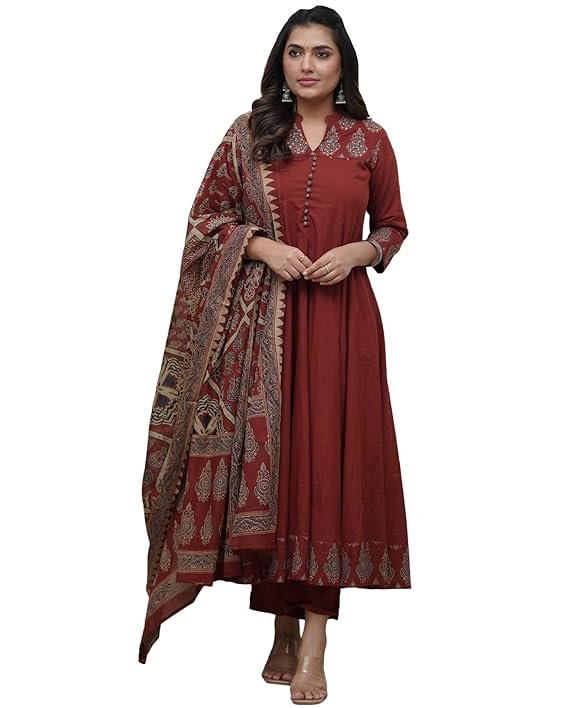 Beautiful Anarkali Kurta Set Designs for Women to Try This Season 2026 13 Women's Rayon Viscose Anarkali Printed Kurta