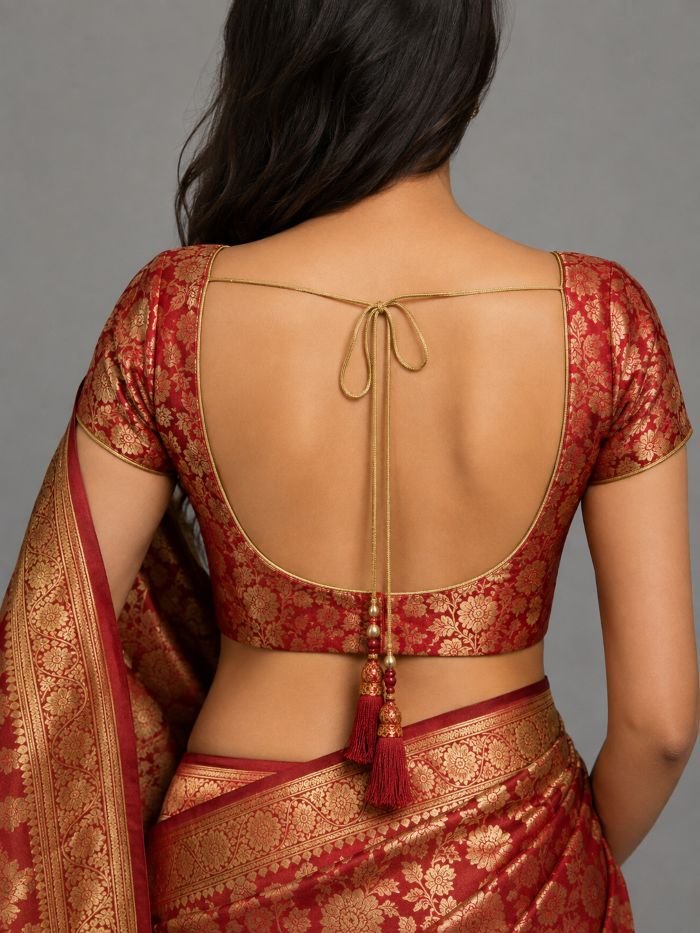 latest blouse back designs for saree