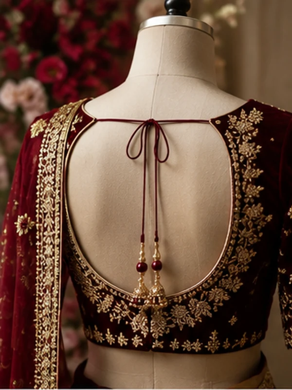 25 Beautiful Bridal Blouse Designs to Pair With Sarees 2026 6 Bridal Blouse Designs, Bridal Blouse Designs 2026, Bridal Saree Blouse, Wedding Blouse Designs, Designer Blouse, Blouse Back Designs, Bridal Wear, Saree Blouse Designs, Indian Bridal Fashion, Embroidered Blouse, Festive Blouse
