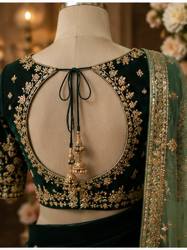 25 Beautiful Bridal Blouse Designs to Pair With Sarees 2026 18 Bridal Blouse Designs, Bridal Blouse Designs 2026, Bridal Saree Blouse, Wedding Blouse Designs, Designer Blouse, Blouse Back Designs, Bridal Wear, Saree Blouse Designs, Indian Bridal Fashion, Embroidered Blouse, Festive Blouse