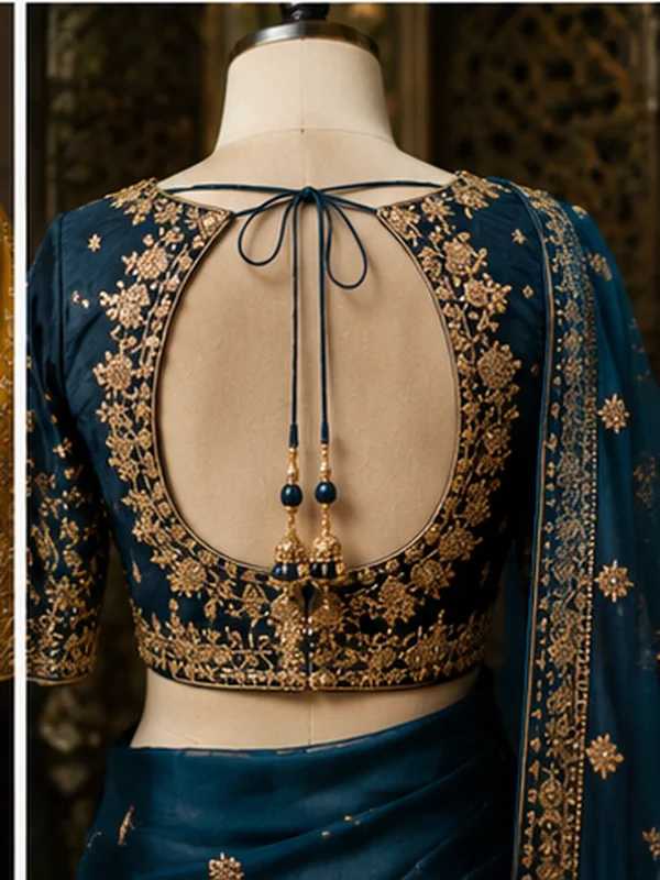 25 Beautiful Bridal Blouse Designs to Pair With Sarees 2026 22 Bridal Blouse Designs, Bridal Blouse Designs 2026, Bridal Saree Blouse, Wedding Blouse Designs, Designer Blouse, Blouse Back Designs, Bridal Wear, Saree Blouse Designs, Indian Bridal Fashion, Embroidered Blouse, Festive Blouse