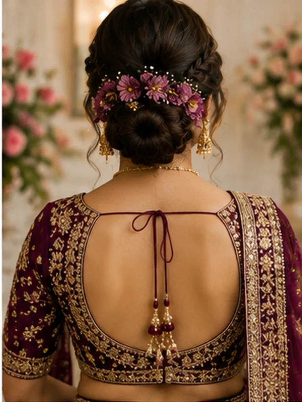 25 Beautiful Bridal Blouse Designs to Pair With Sarees 2026 8 Bridal Blouse Designs, Bridal Blouse Designs 2026, Bridal Saree Blouse, Wedding Blouse Designs, Designer Blouse, Blouse Back Designs, Bridal Wear, Saree Blouse Designs, Indian Bridal Fashion, Embroidered Blouse, Festive Blouse