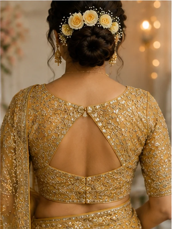 25 Beautiful Bridal Blouse Designs to Pair With Sarees 2026 16 Bridal Blouse Designs, Bridal Blouse Designs 2026, Bridal Saree Blouse, Wedding Blouse Designs, Designer Blouse, Blouse Back Designs, Bridal Wear, Saree Blouse Designs, Indian Bridal Fashion, Embroidered Blouse, Festive Blouse