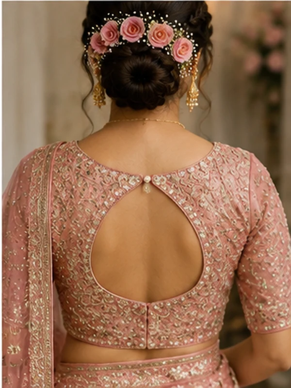 25 Beautiful Bridal Blouse Designs to Pair With Sarees 2026 17 Bridal Blouse Designs, Bridal Blouse Designs 2026, Bridal Saree Blouse, Wedding Blouse Designs, Designer Blouse, Blouse Back Designs, Bridal Wear, Saree Blouse Designs, Indian Bridal Fashion, Embroidered Blouse, Festive Blouse