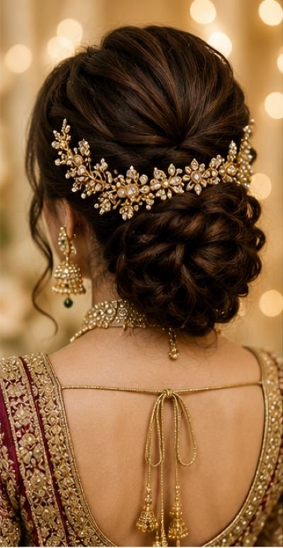 Bridal Hairstyles, Bridal Hairstyle Ideas, Indian Bridal Hairstyles, Wedding Hairstyles, Bridal Bun, Bridal Braid, Floral Bridal Hairstyle, Bridal Hair Accessories, Wedding Hair Ideas, Traditional Bridal Hairstyle, Bridal Hair 2026, Indian Wedding Hairstyles, Latest Bridal Hairstyles, Bridal Look, Wedding Inspiration