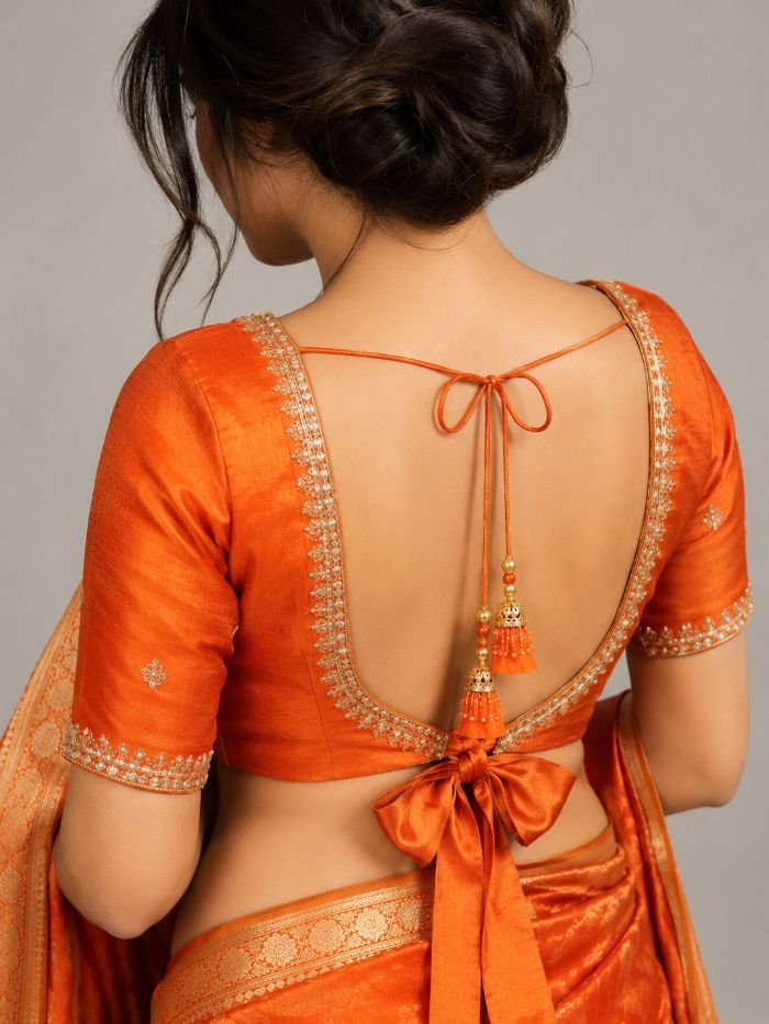 latest blouse back designs for saree