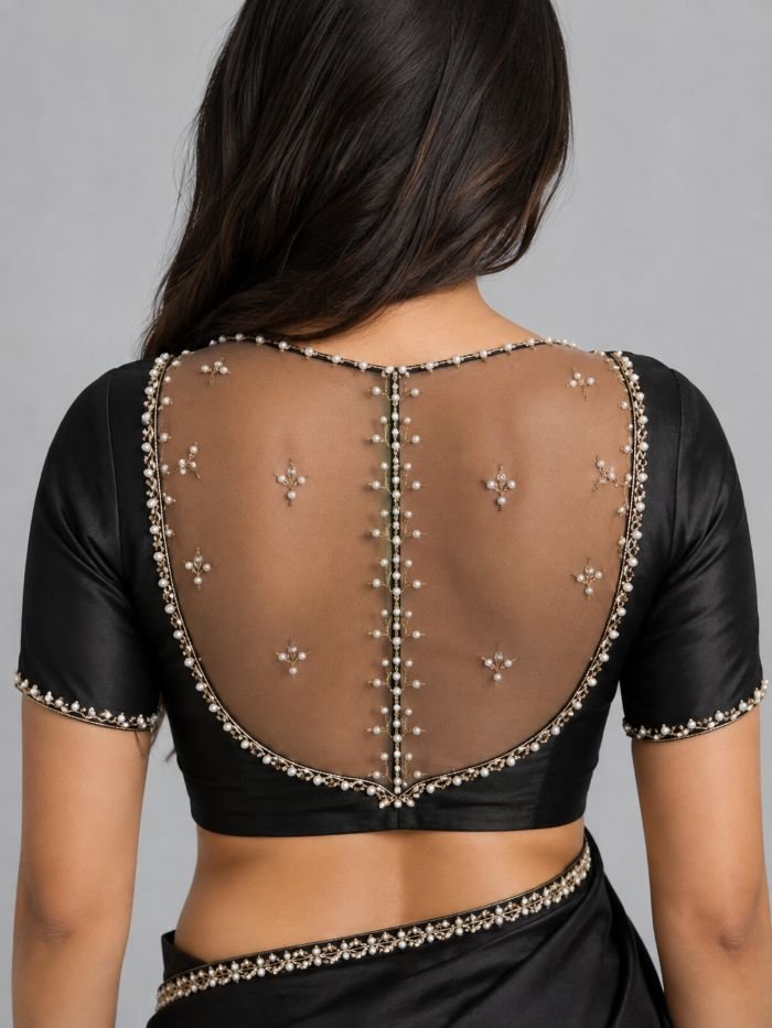 latest blouse back designs for saree