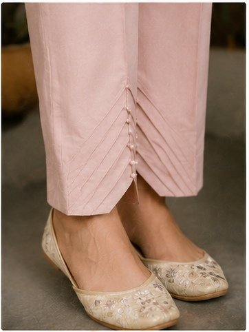Trousers Designs: 9 Stylish Pant Mohri Designs for Women to Try in 2026 9 9 stylish pant mohri designs featuring scalloped lace, layered cutwork, pleated cuffs, diamond lace, V-cut pleats, pintuck lace, floral lace, and chevron cuts.