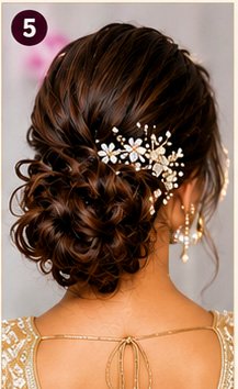 women's  Curly Bun Hairstyle