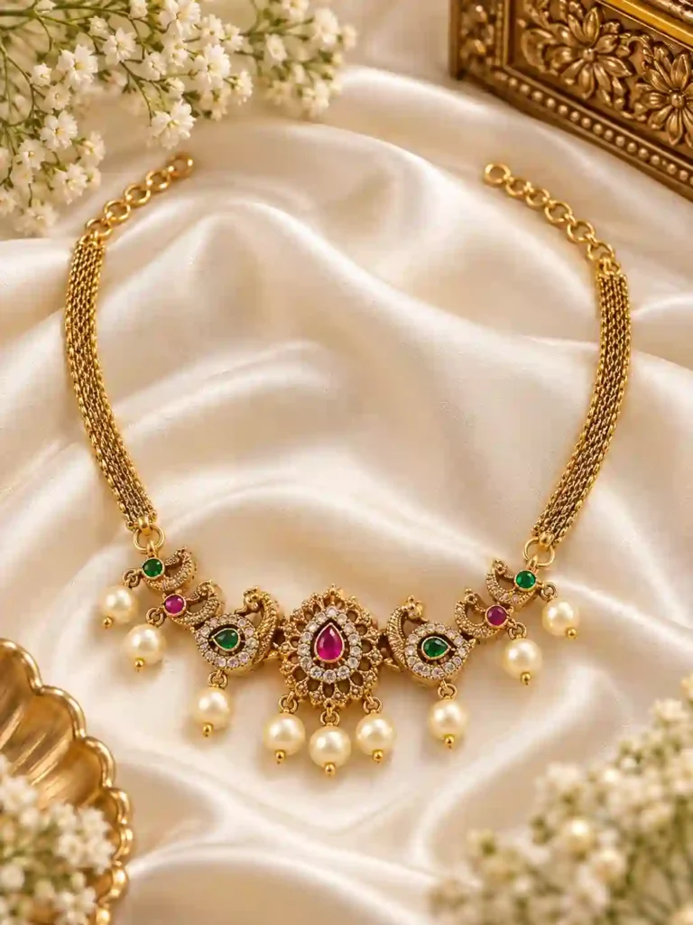 Choker Necklace Set for Women: Wedding और Festive Look के लिए खूबसूरत Necklace Set Designs 5 Choker Necklace Set For Women