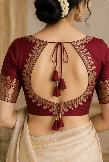 Designer Back Neck Blouse