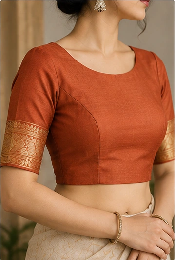 Elbow Length Sleeve Blouse