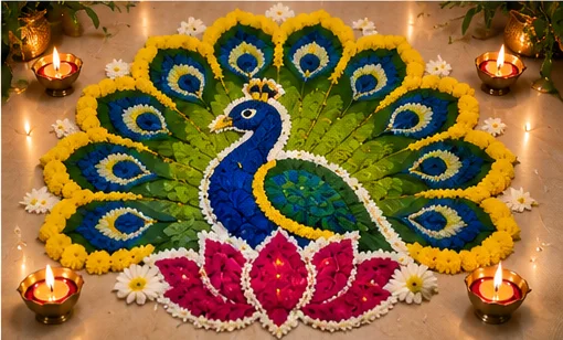 Flower Rangoli Designs for Ganesh Chaturthi 2026
